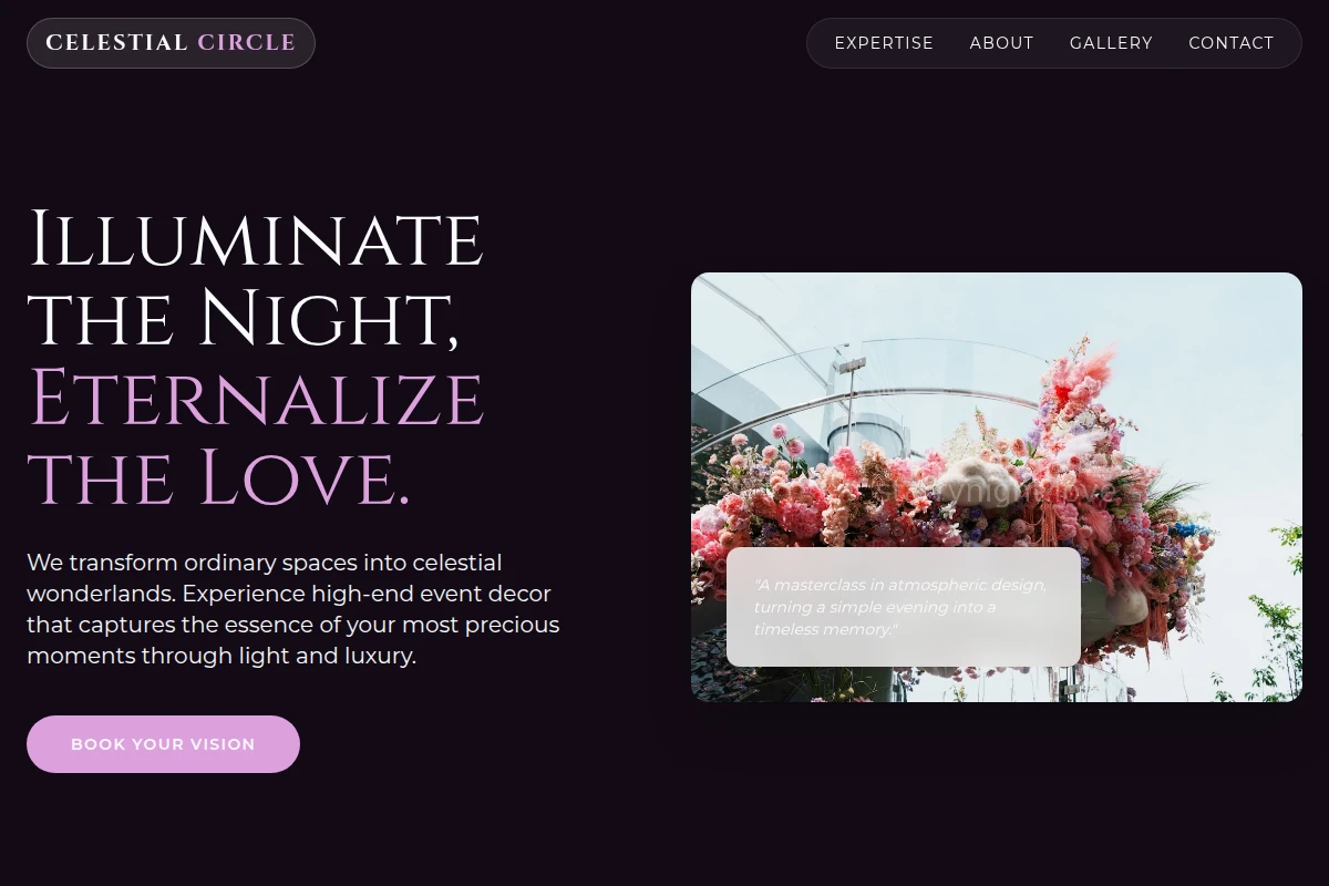 Indigo Event Decor
