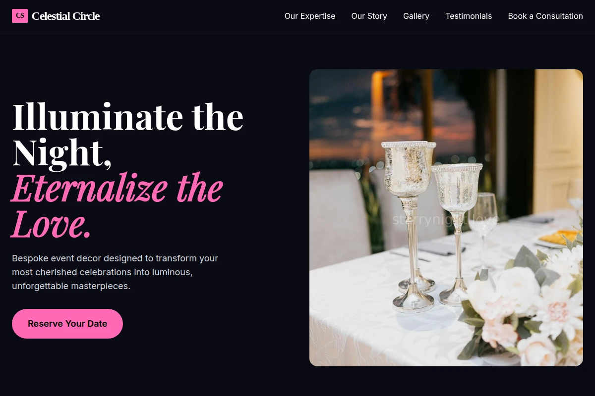 Twilight Event Decor